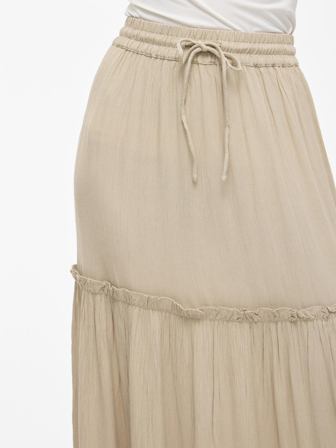 VIMESA Long Skirt - Feather Gray - VERO MODA & VILA Bergvik